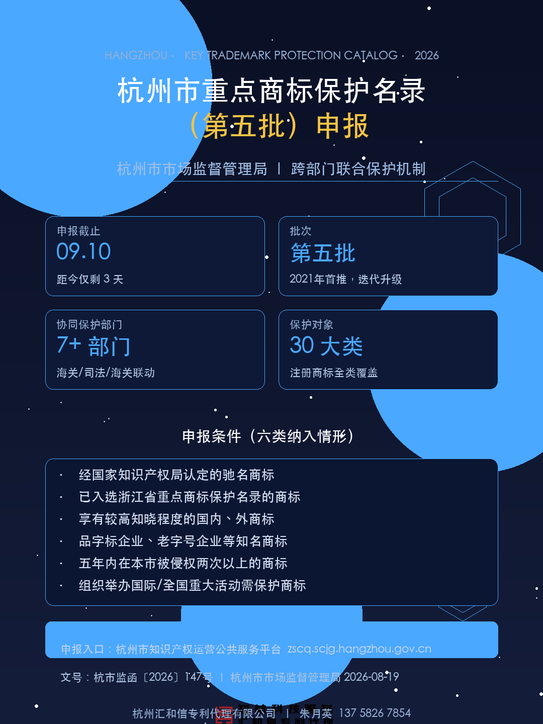 2026年第五批杭州市重点商标保护名录申报要点设计图