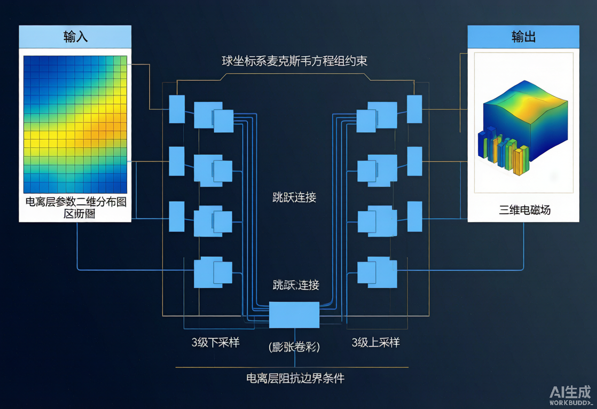U-Net物理信息神经网络架构图